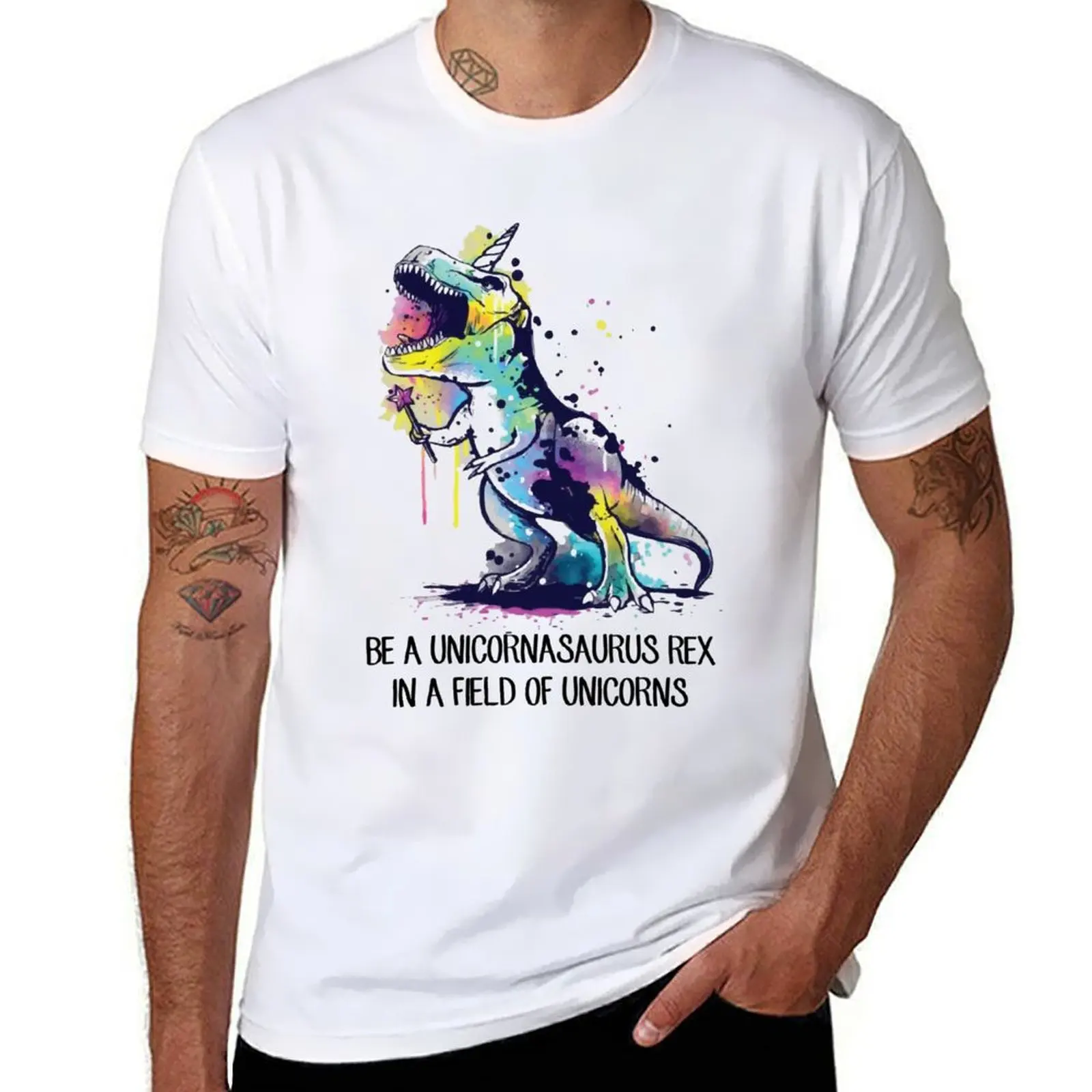 

Be A Unicornsaurus Rex LGBTQ+ T-Shirt man t shirt cotton high quality graphic t shirts for man man graphic t shirt T-Shirt
