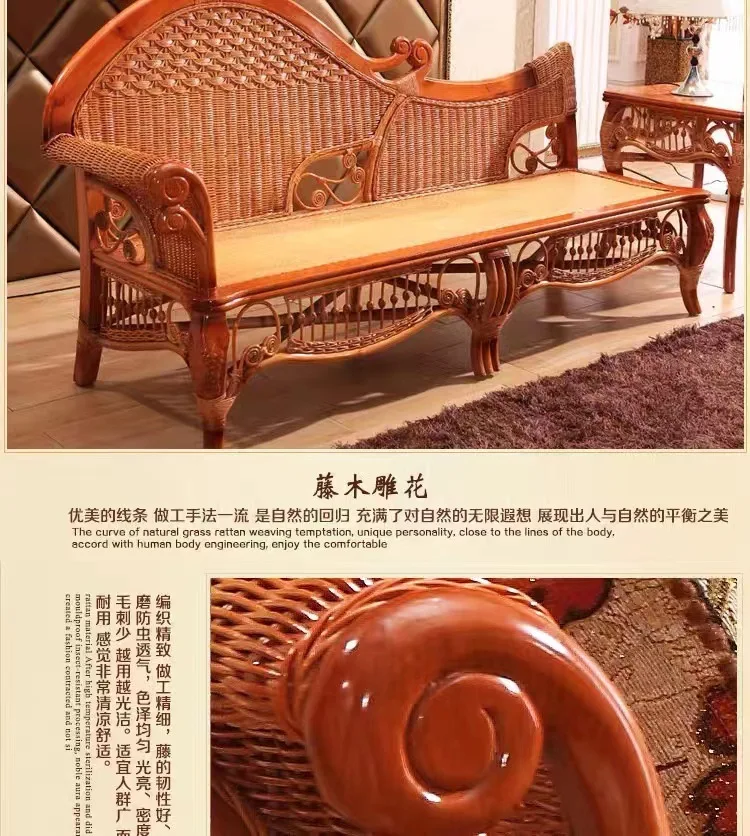 كرسي محظية الروطان، كرسي أريكة، أريكة كسولة، محظية عصرية وترفيهية، أثاث فني من الروطان للفندق