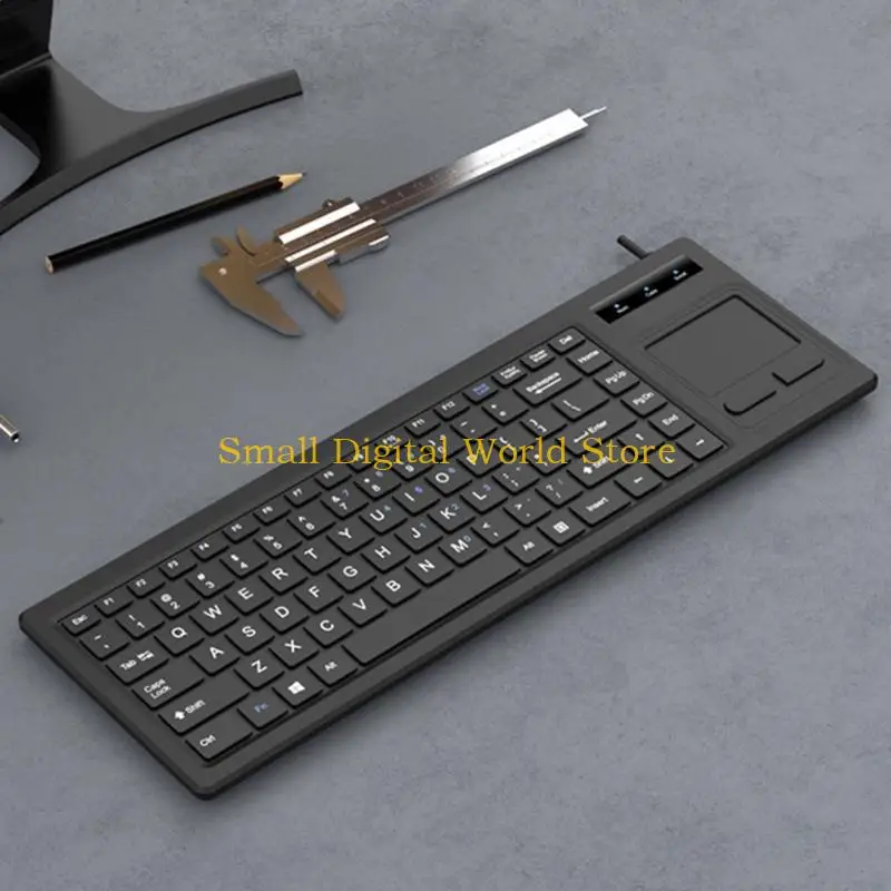 

77UB Thin Industrial Keyboards with Integrated Touchpads and Magnetic Cable for Stability
