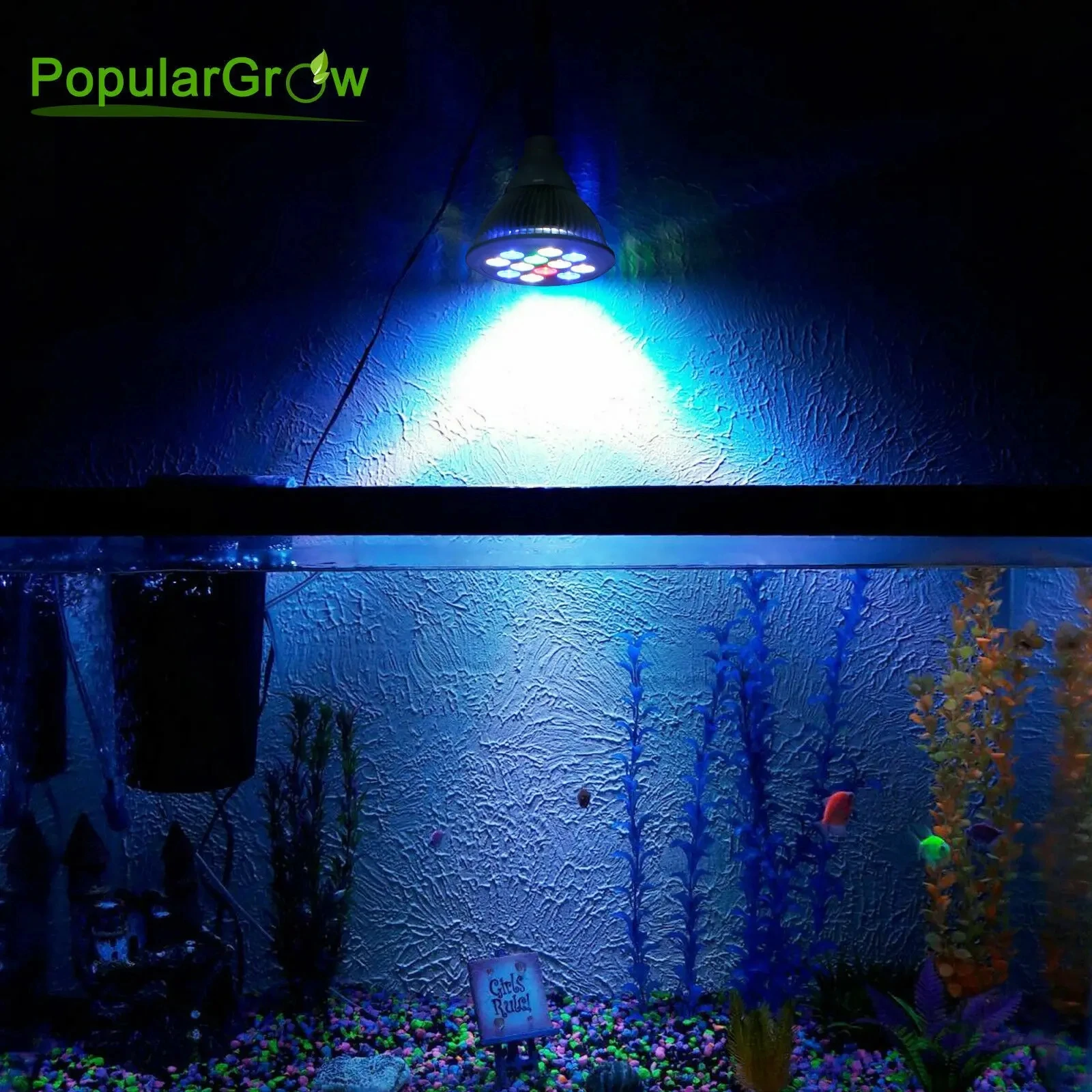 Led Aquarium Light E27 12W Coral Reef Light for SPS LPS Coral Fish Tank