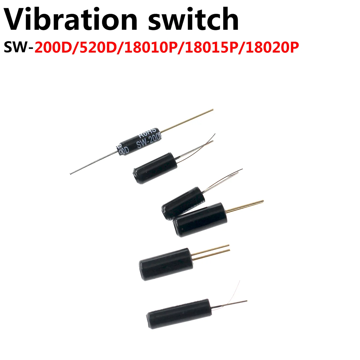 

20PCS SW-200D SW-520D SW-18010P SW-18015P SW-18020P 12V Highly Vibration Switch Ball Tilt Double Bead Angle Spring Sensor