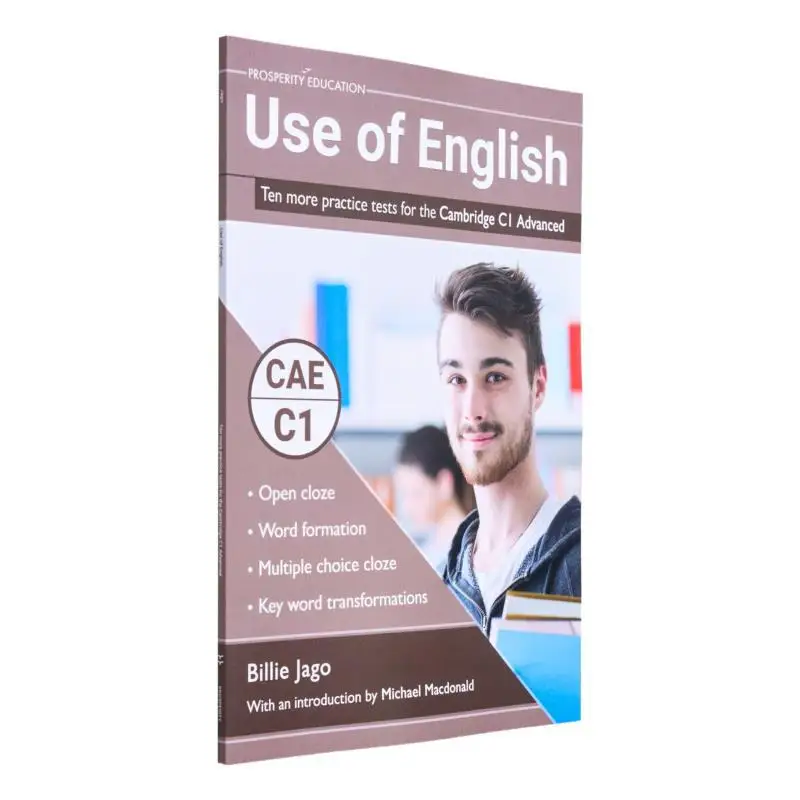 

Использование английского языка Десять больше практических испытаний для продвинутой книги Cambridge C1 Billie Jago Prosperity Education 9781916129771