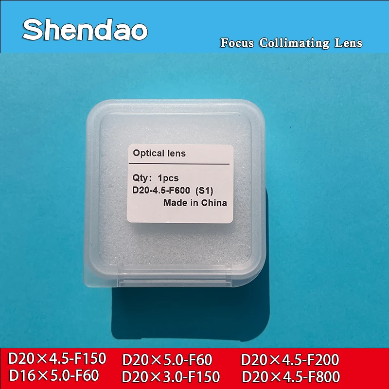 10 Stück Laser-Fokussierlinse Handgehaltene Schweiß-Fokussier- und Kollimationslinse D20 * 4.5-F150 CQWY Modell Kollimierende Flachkonvexlinse – Detail 2