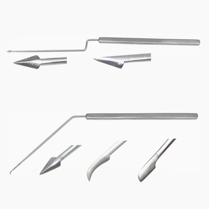 Stainless Steel Ear Nose myringotomy knifes Curettes Surgical Instruments