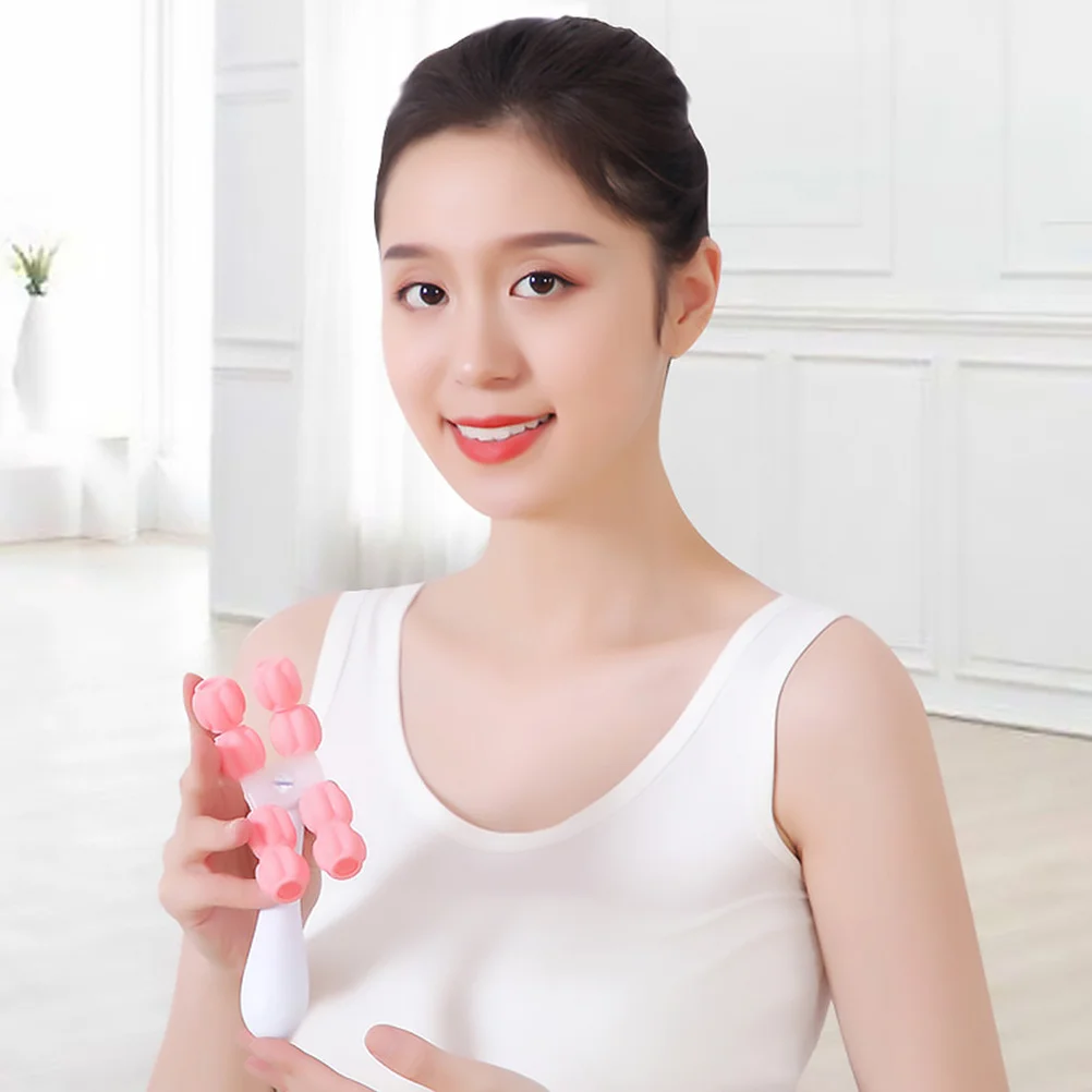 

1pc Massage Roller Selected Material Ergonomic Design Handheld Muscle Massager For Body Neck Arms Tummy Legs Rolling Massager