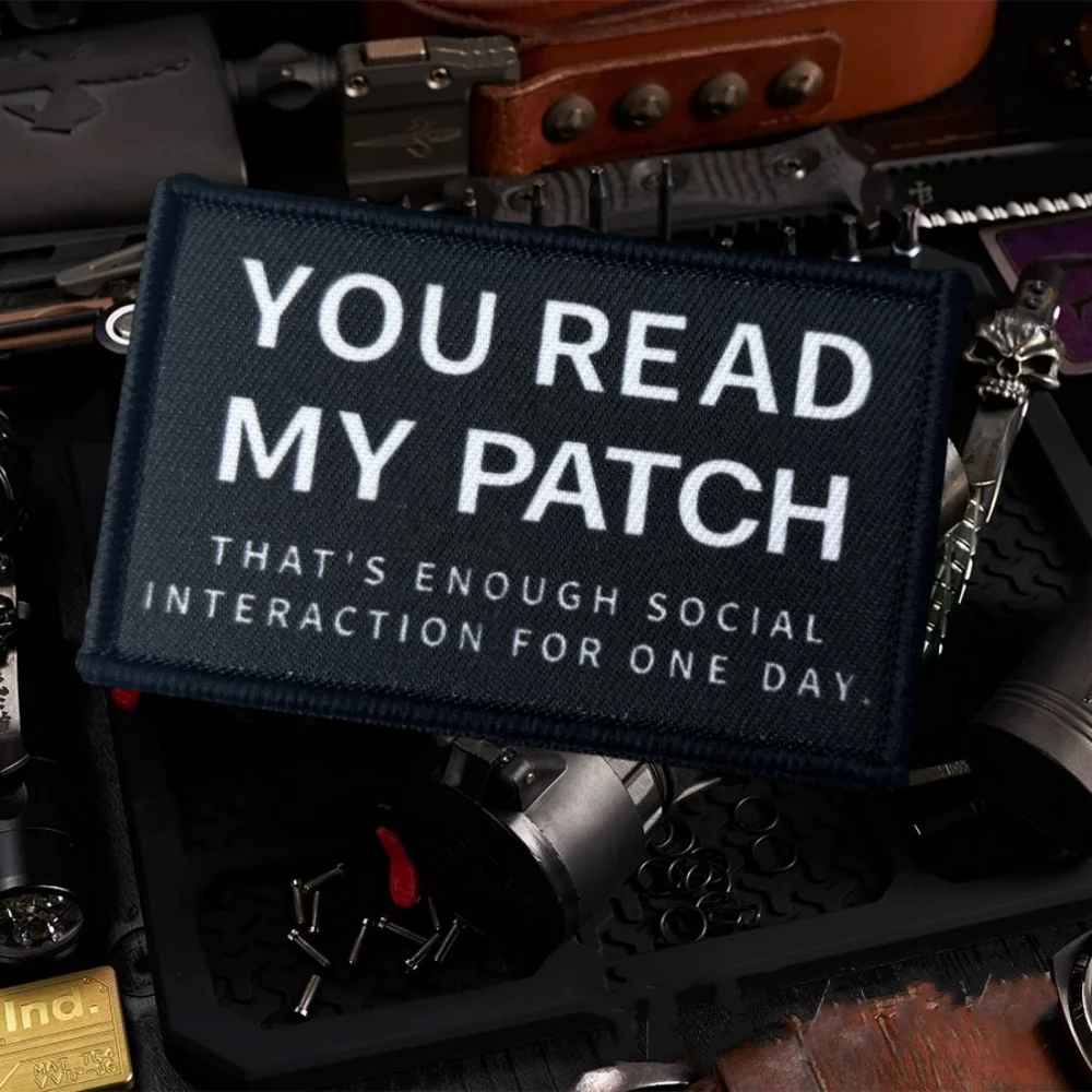 Тактическая нашивка-мем с принтом «Вы читаете мой», забавная повязка на липучке для страйкбола, военный значок боевого моря, декоративные наклейки на рюкзак