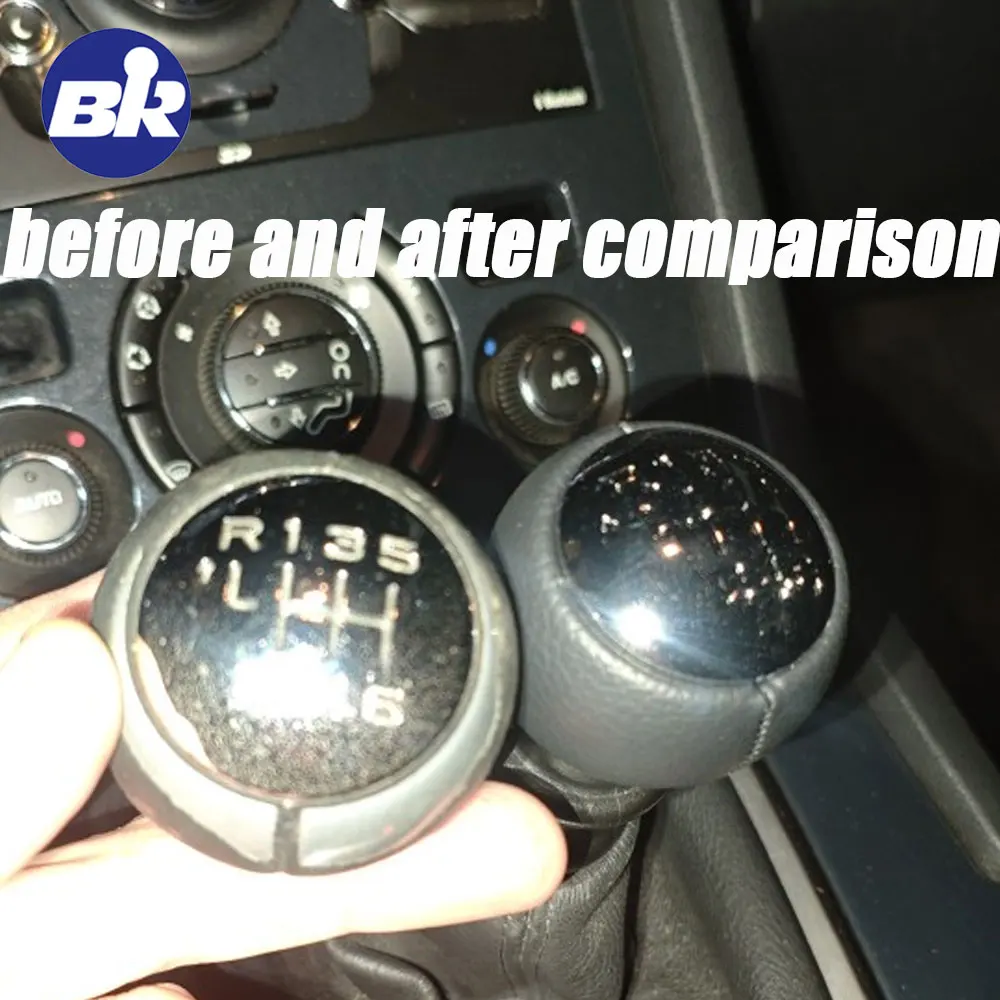 カーアクセサリーギアシフトノブ 5/6 スピードインテリア部品プジョー 307 308 3008 407 5008 807 シトロエン C3 C4 レバーシフター