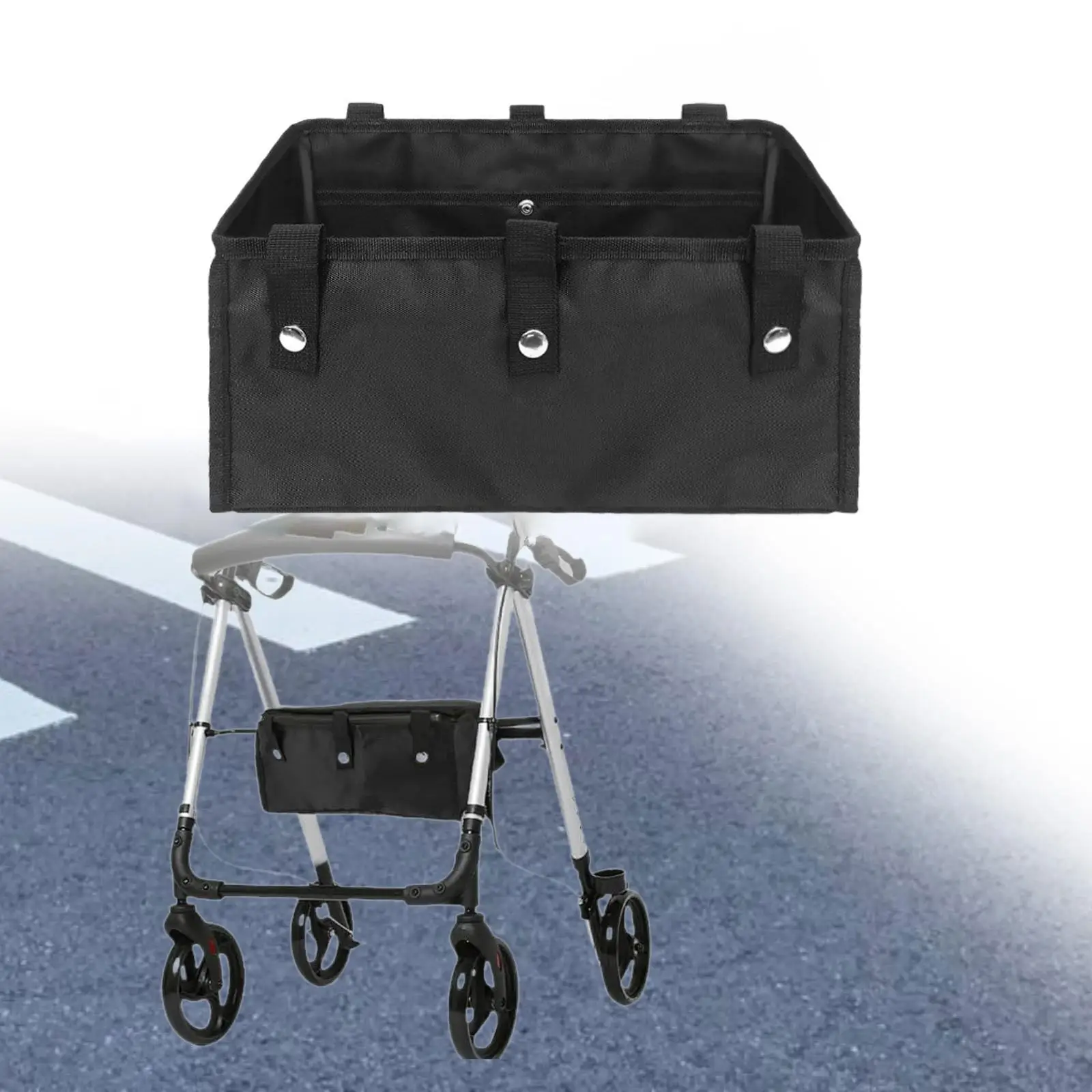 

Under Seat Rollator Bag Organizer Walker Underseat Basket for Shopping Books