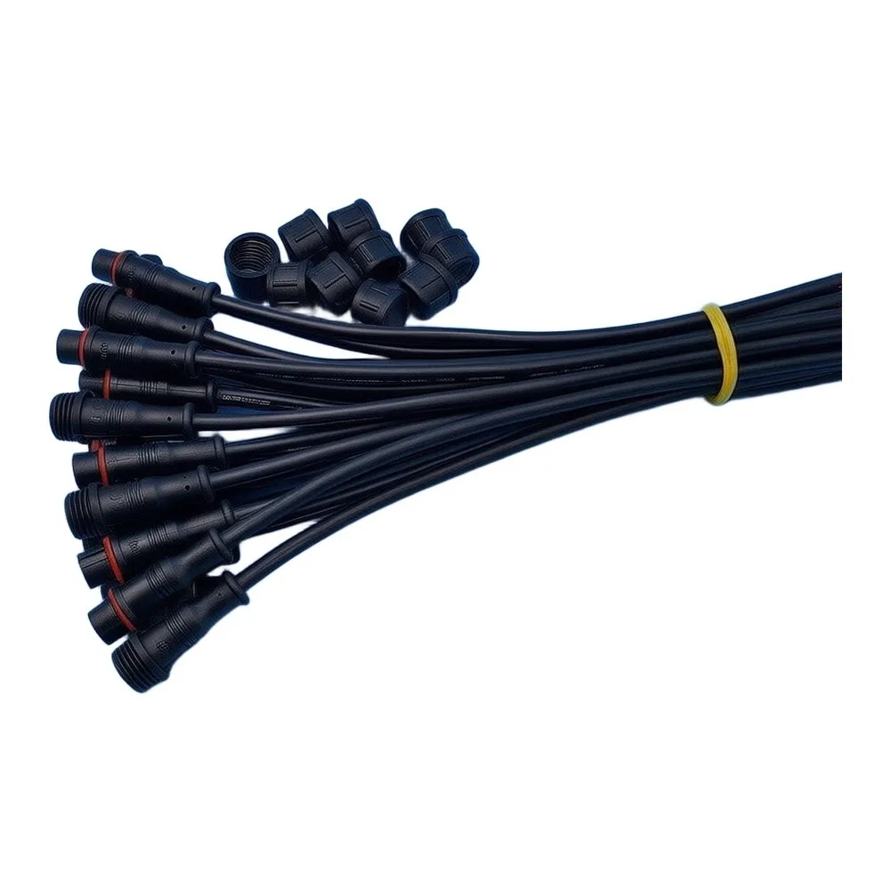 Accessories Connection Cable Connector Wire Connector 22AWG UL94V-0 2pin 4mm 5 Pairs for 6a AC Bar Connector Black
