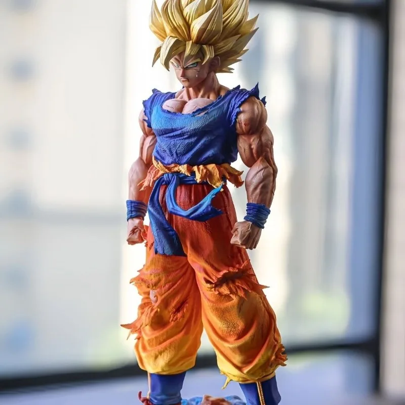 Figura de acción de Dragon Ball YS Son Goku, 28cm, Super Saiyan One, periféricos de Anime, productos personalizados, modelo de juguete para regalo