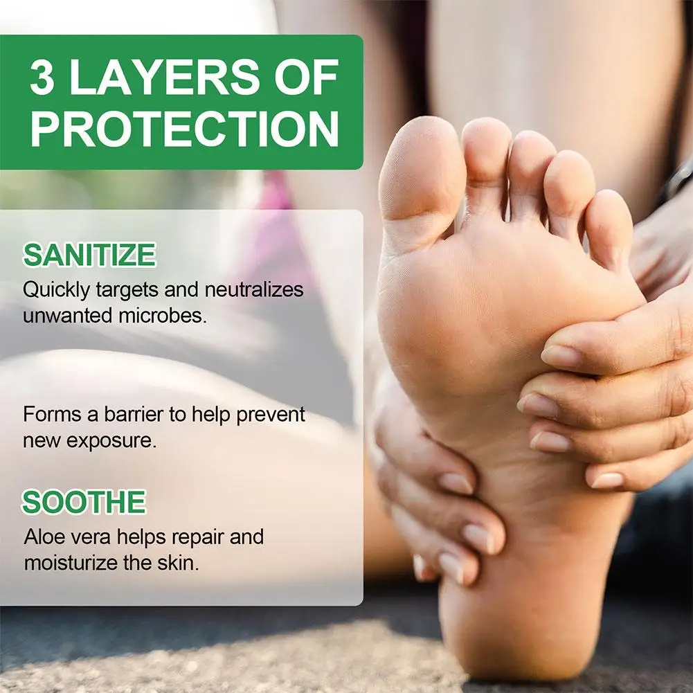 Foot Deodorization Spray Removal Odor with Tea Tree Oil Foot Sanitizer Spray Moisturize Foot Drying Foot Odor Deodorant - Image 5