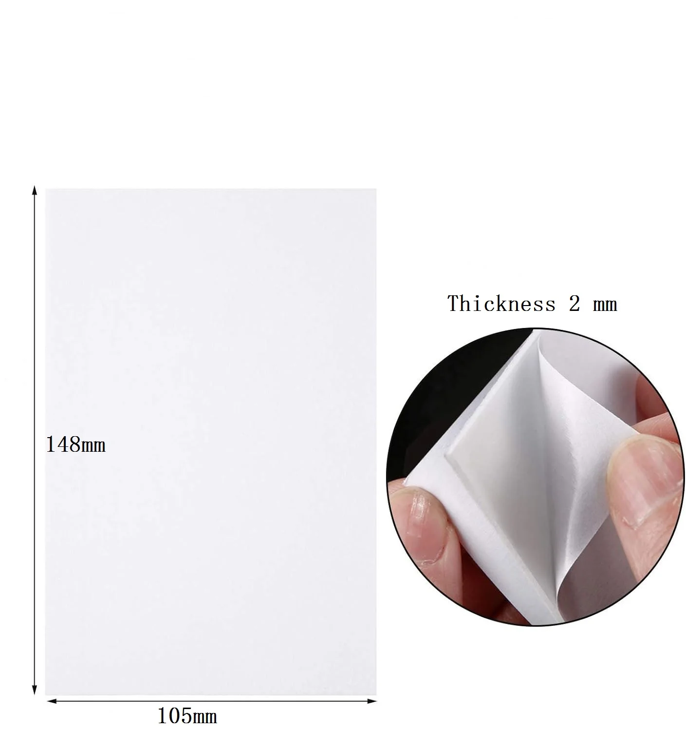 Thickness 2mm - Size 105*148mm Double Sided Foam Tape Sheets For Craft Scrapbooking