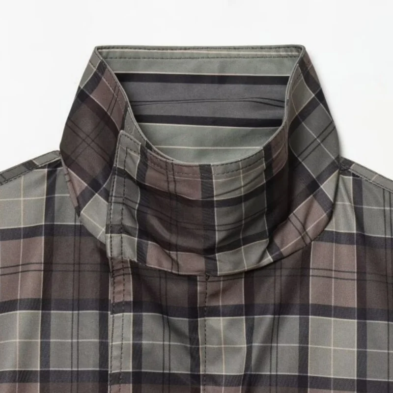 معطف نسائي طويل كاجوال للخريف منقوش على شكل خندق ملابس خروج للتسوق ملابس خارجية على الطراز الكلاسيكي