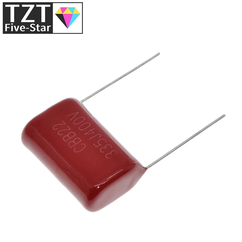 10PCS 400V335J  3.3uF  Pitch 25mm 400V 335 3300nf CBB Polypropylene film capacitor