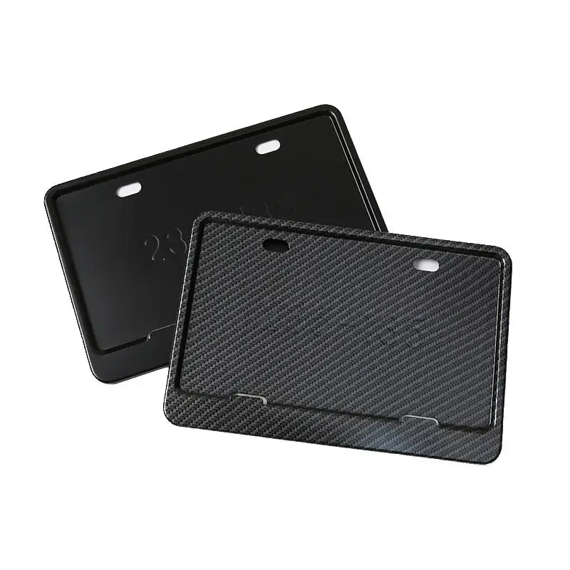 

Motorcycle-Ready Aluminum Alloy License Plate Frame; Universal Plate Cover