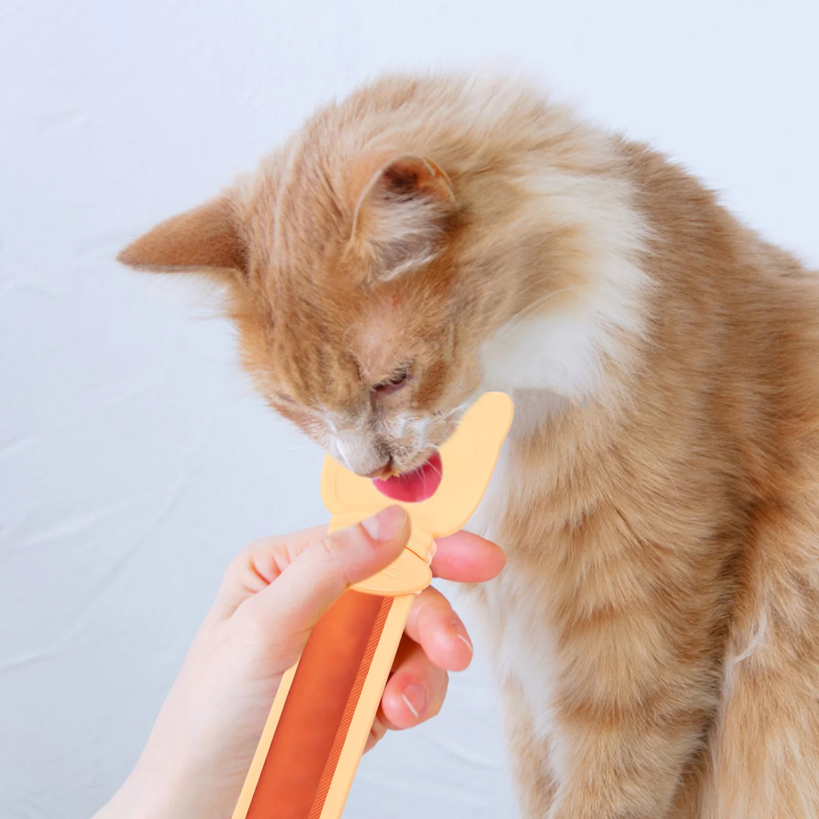 

Strip Squeeze Spoon Hips Material No Drip Feeding Wet Treat Feeder Easy Snack Tool Portable Household Cat Supply