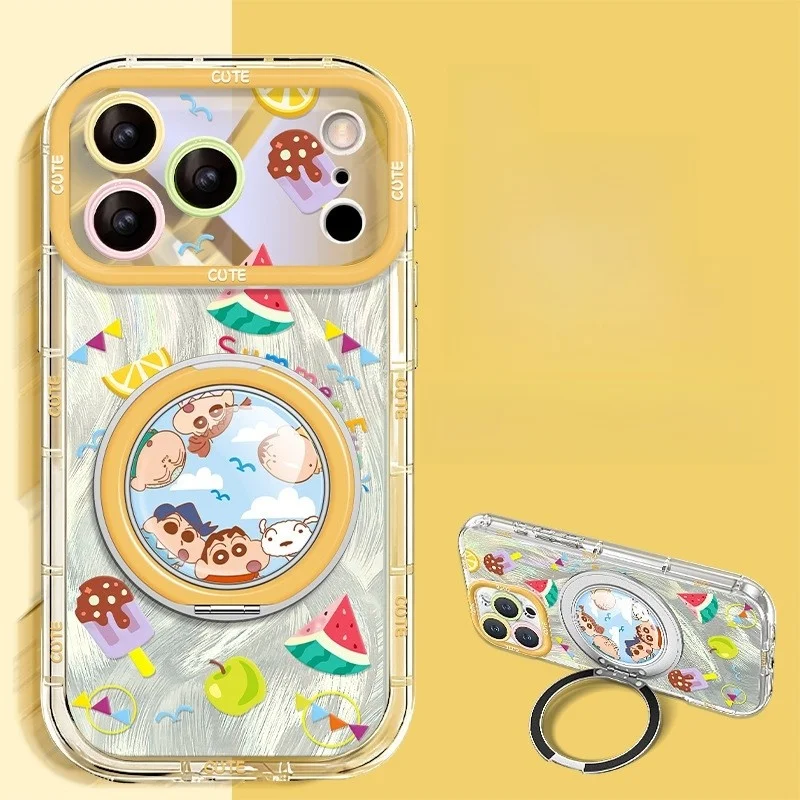 capa-protetora-para-iphone-17-pro-max-16-novo-15-feathers-14-watermelon-xiao-xin-13-com-suporte-giratorio-e-estilo