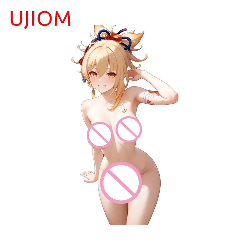 UJIOM Futa Yoimiya Game Waifu Wall Sticker Attractive Genshin Impact Item Door Stopper Decal Unique Room Decoration Accessories