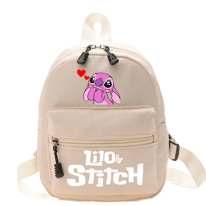 Disney Lilo & Stitch Cartoon Womens Backpacks Ladies Bag Teenager School Bags Girls Casual Shoulder Bag Cute Storage Backpack