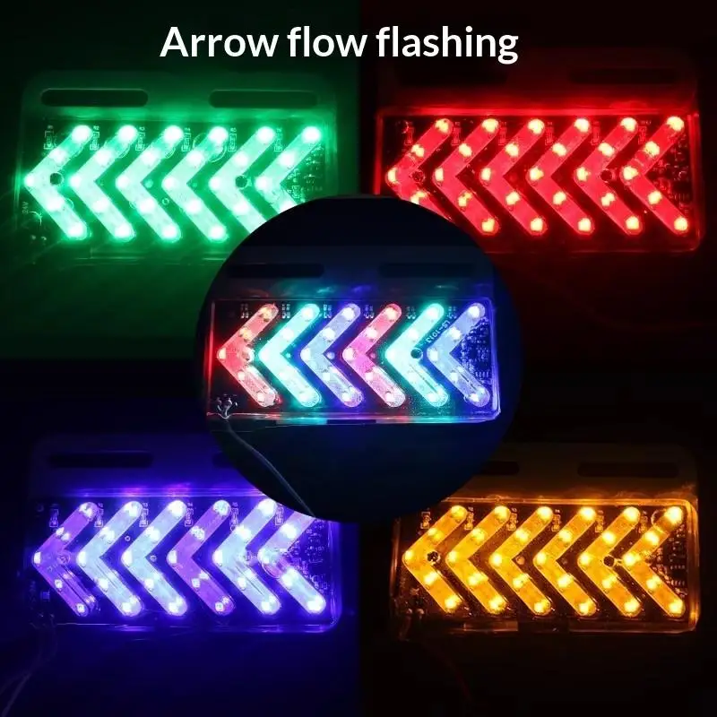 LED Arrow Strobe Light Waterproof 12V 24V Truck Trailer Turn Signal Warning