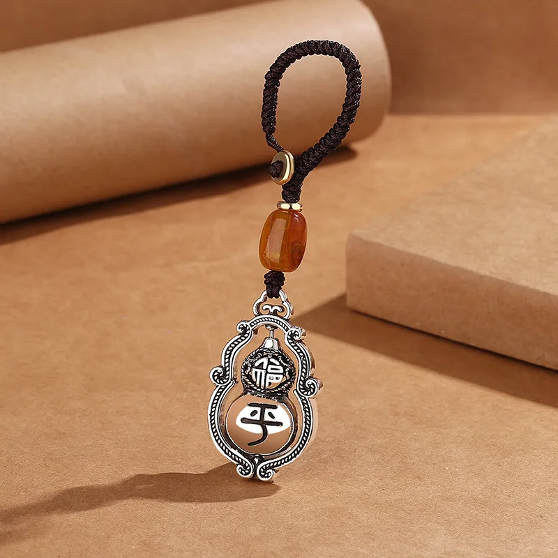 Retro Martial GuanYu Keychain For Men Jewelry Personality Dominant  Guardian Master Car Pendant Male Anniversary Gift image 4