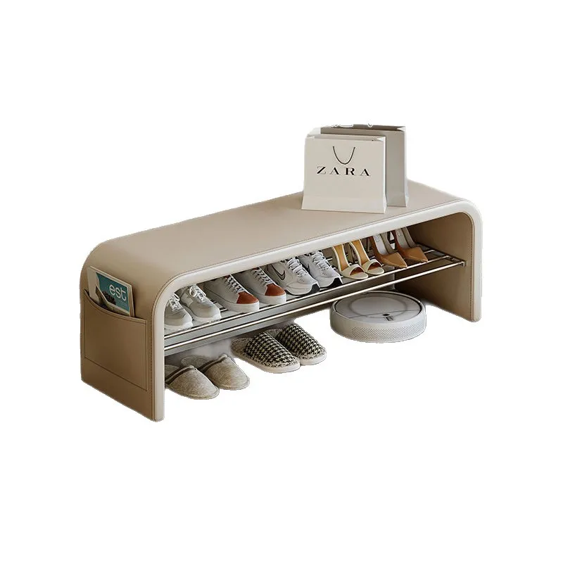 Shoe Changing Stool Door Household Shoe Stool Light Luxury High-end Shoe Rack Sitting Stool Integrated Shoe Stool Bench