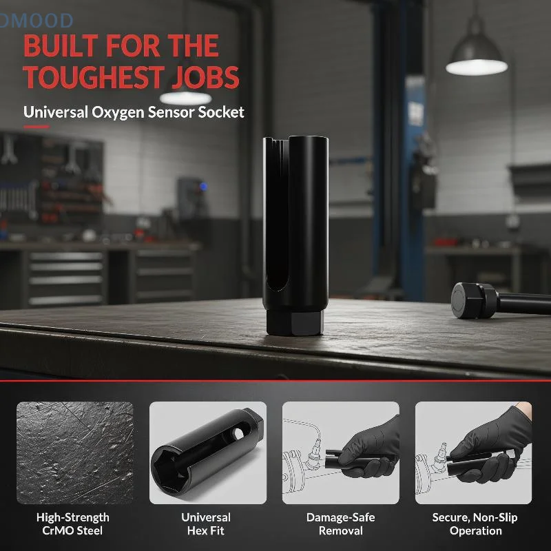 【CR】1Pcs Oxygen Sensor Socket Forged Chrome Molybdenum Steel High Temperature Quenched For Auto Repair Maintenance