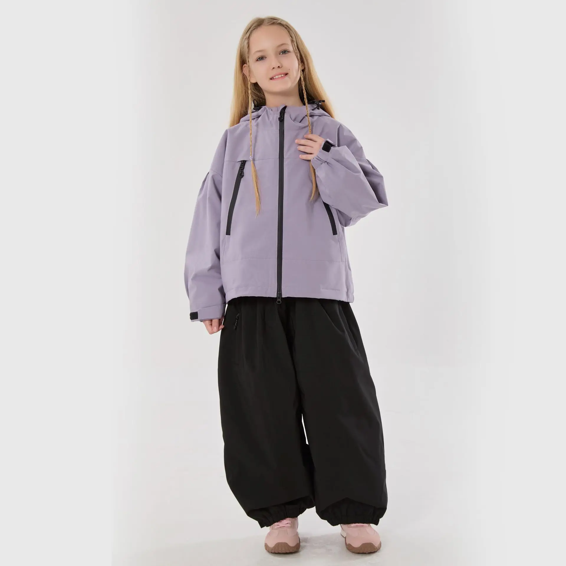 

Gsou Snow 2025 Kids Ski Suit with Bunny Ears Waterproof Windproof Snowboard Outfit Winter Snow Jacket Pants Set for Boys & Girls