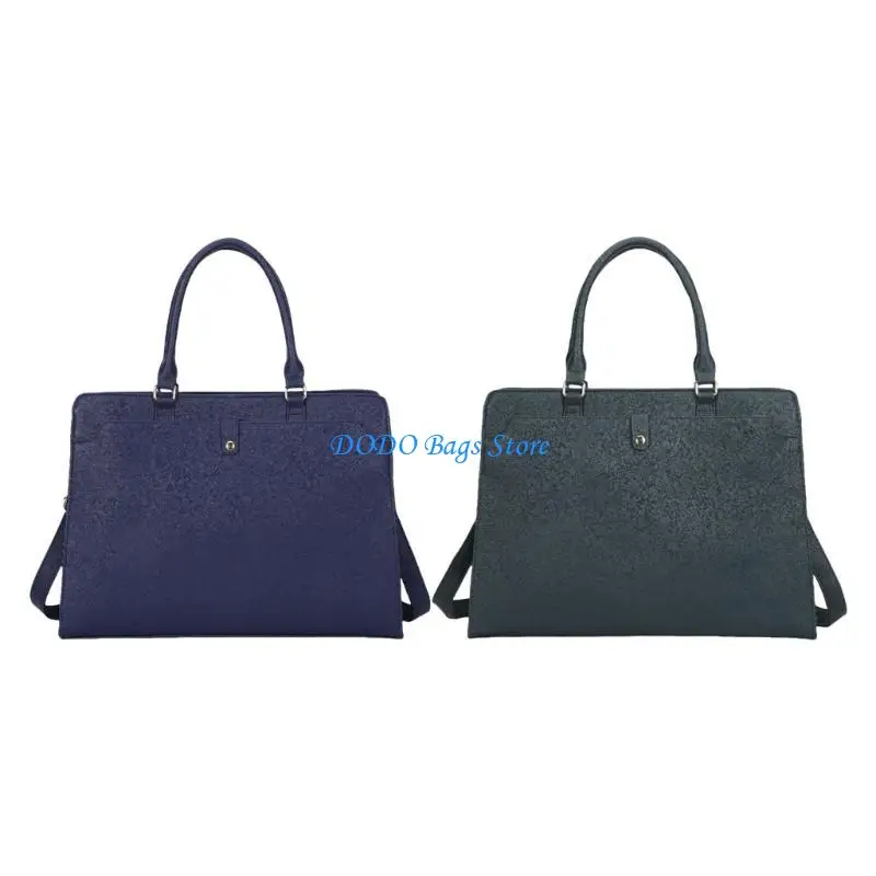 حقيبة كمبيوتر محمول من E8FB Women Women Crossbody للمحترفين والطلاب أعلى مقبض أكياس الكتف مع حزام قابل للتعديل
