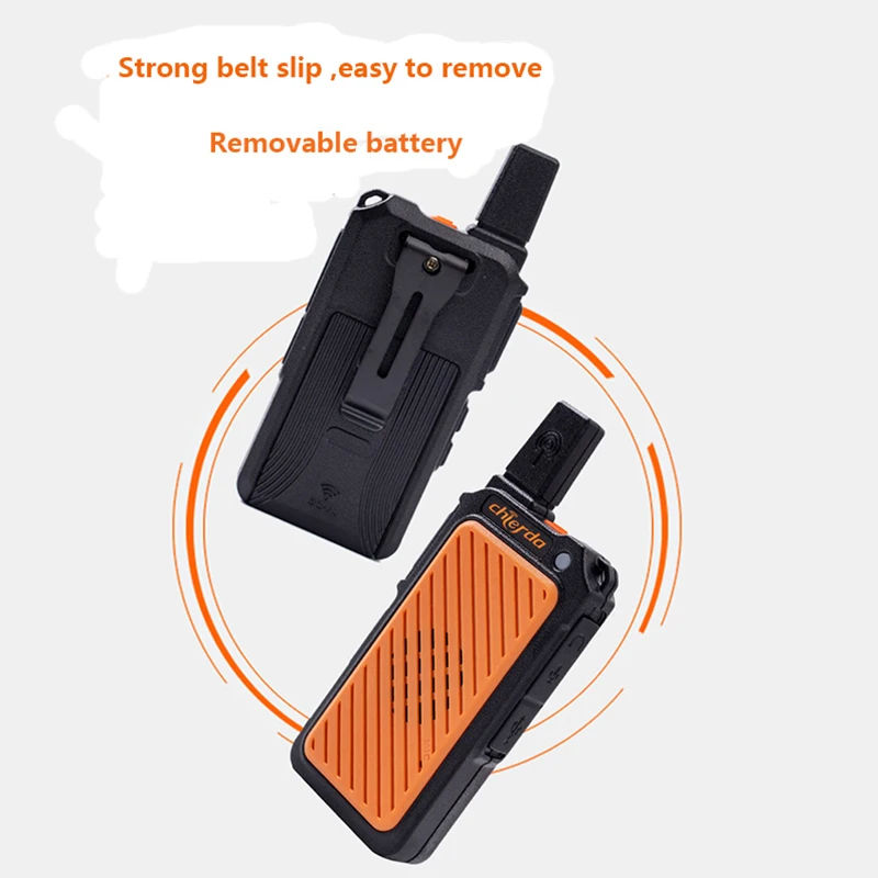 Chierda X9 Mini Walkie Talkie 2 Pcs PMR 446 Portable Two-way Radio HT PTT FRS License-free Radio For Hotel Kids Business