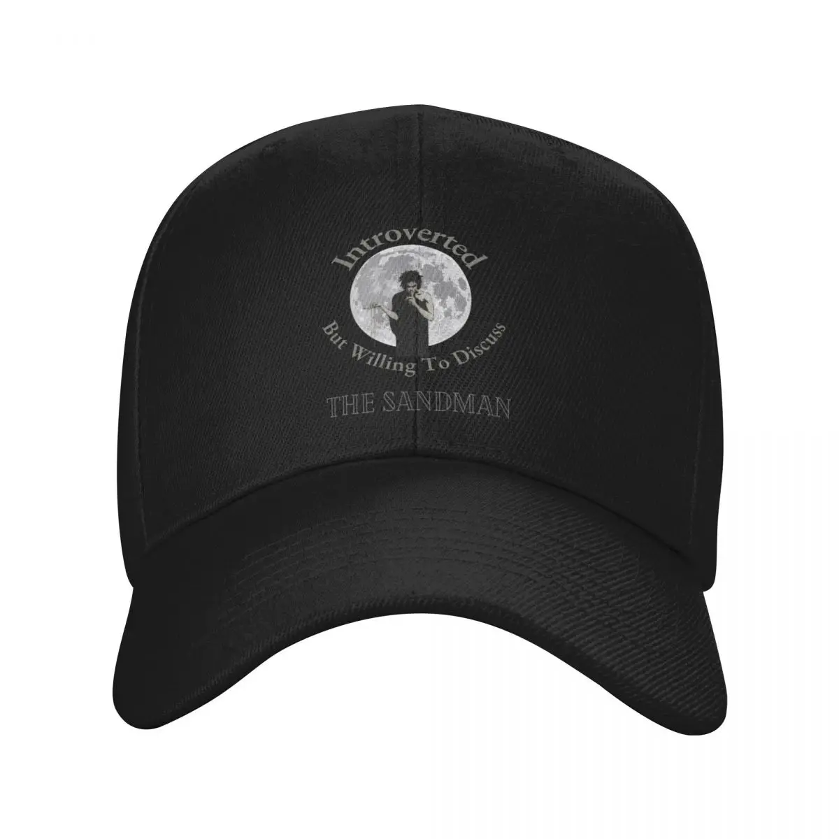 Introverted But Willing To Discuss The Sandman Baseball Cap Golf Wear sun hat Fashion Beach Hip Hop For Men Women's