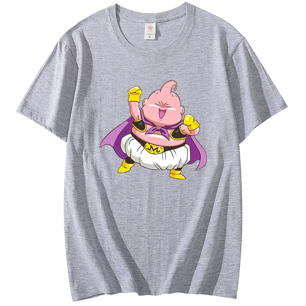 Anime Dragon Ball T-shirt Majin Buu Printed Men\'s and Women\'s T-shirt Leisure Sports Street Student Couple T-shirt