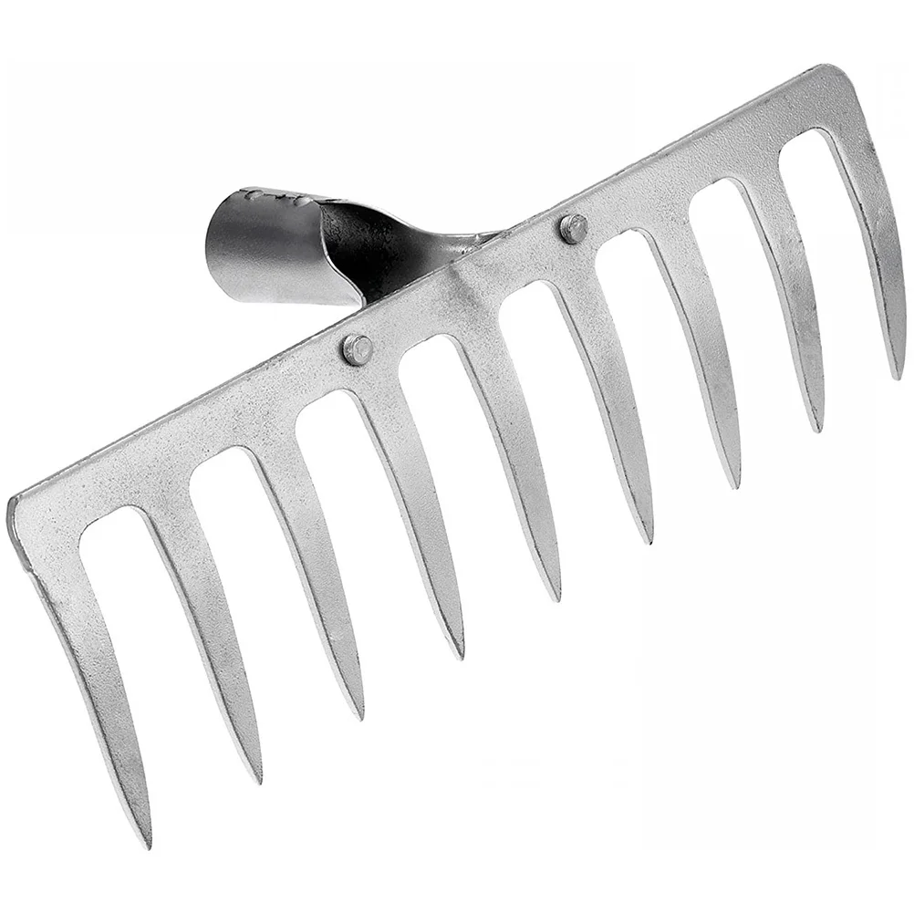 

Gardening Rake Head Heavy Duty Metal Durable Sturdy Iron Material for Garden Farm Courtyard Rake Head Agricultural Tool