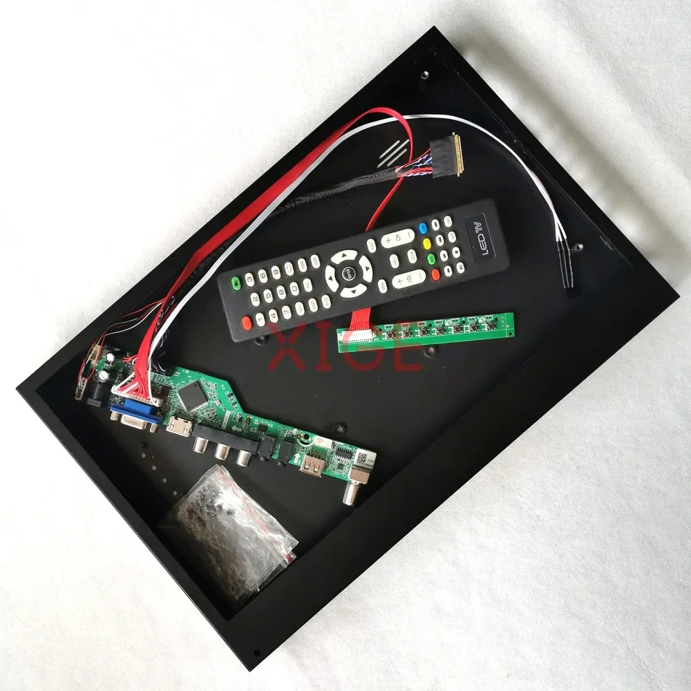 

Driver Controller Board+Metal Case For LTN140KT01-001/301 40Pin LVDS VGA+HDMI+AV+USB DIY Kit Analog TV Signal 14" 1600*900 Panel