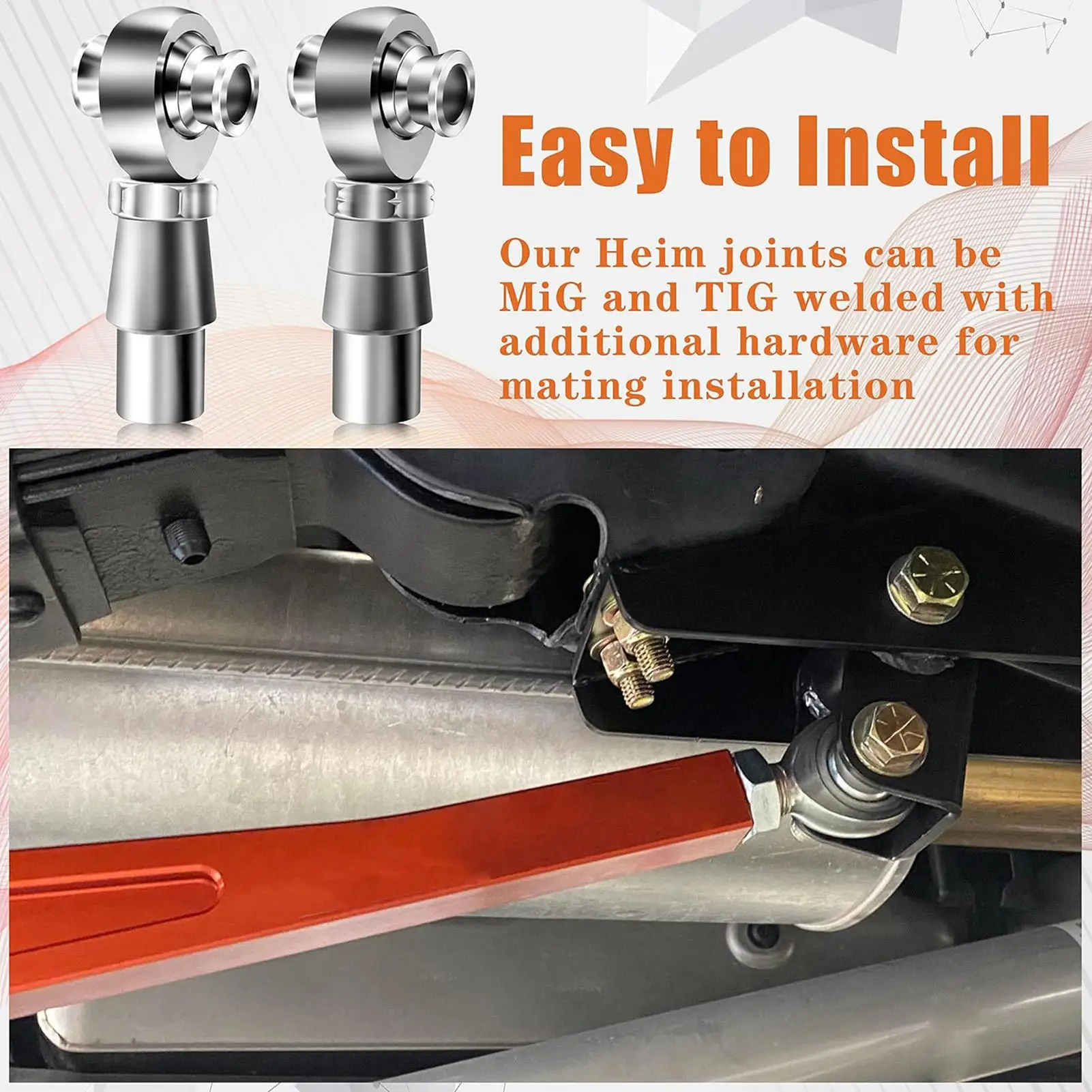 3/4 Heim Joint 2pcs Rod Ends & Rod End Heim Fitting Kit For Steering Joints 28100 Lbs Link Joints On Hot Rods A-Arms Race Cars