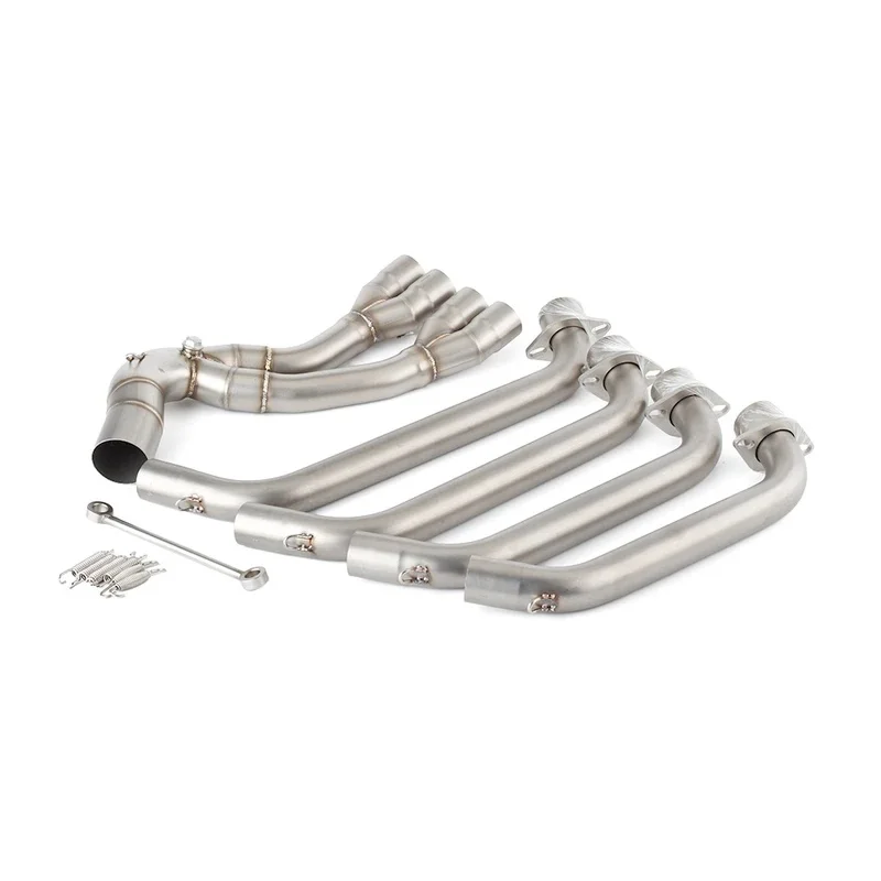 Motorcycle Escape Exhaust Muffler Link Pipe for Honda CB650F CBR650F 2014‑2018, CB650R CBR650R 2019 2020 2021 2022‑2023