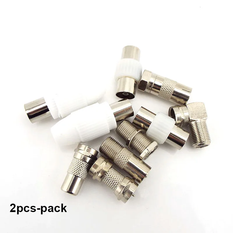 TV RF F Male female to F RF Coax F male female Plug adapter Connector video Terminal Converter For Antennas Coaxial Aerial p1