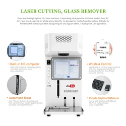 Wireless Phone Control Laser Separator Machine For iPhone 8 X 11Pro 14Pro Max Back Cover Glass Removing Logo Marking