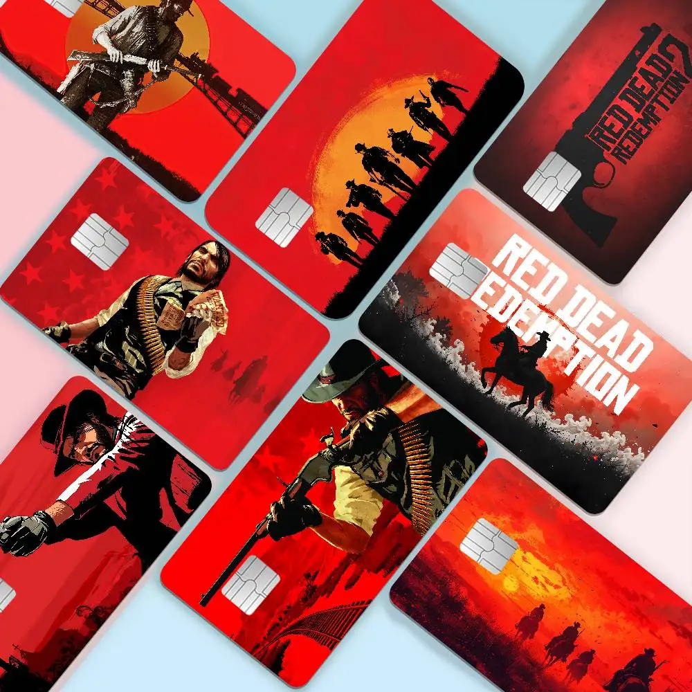 Popular R-Red D-Dead R-Redemption Game Anime Front Cover Film Sticker Skin For Credit Debit Card Small Large Chip