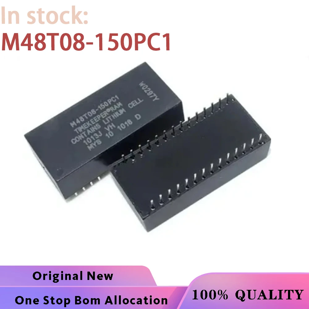 

(5-10PCS) 100% New M48T08-150PC1 M48T08 DIP-28 IC BGA Chipset