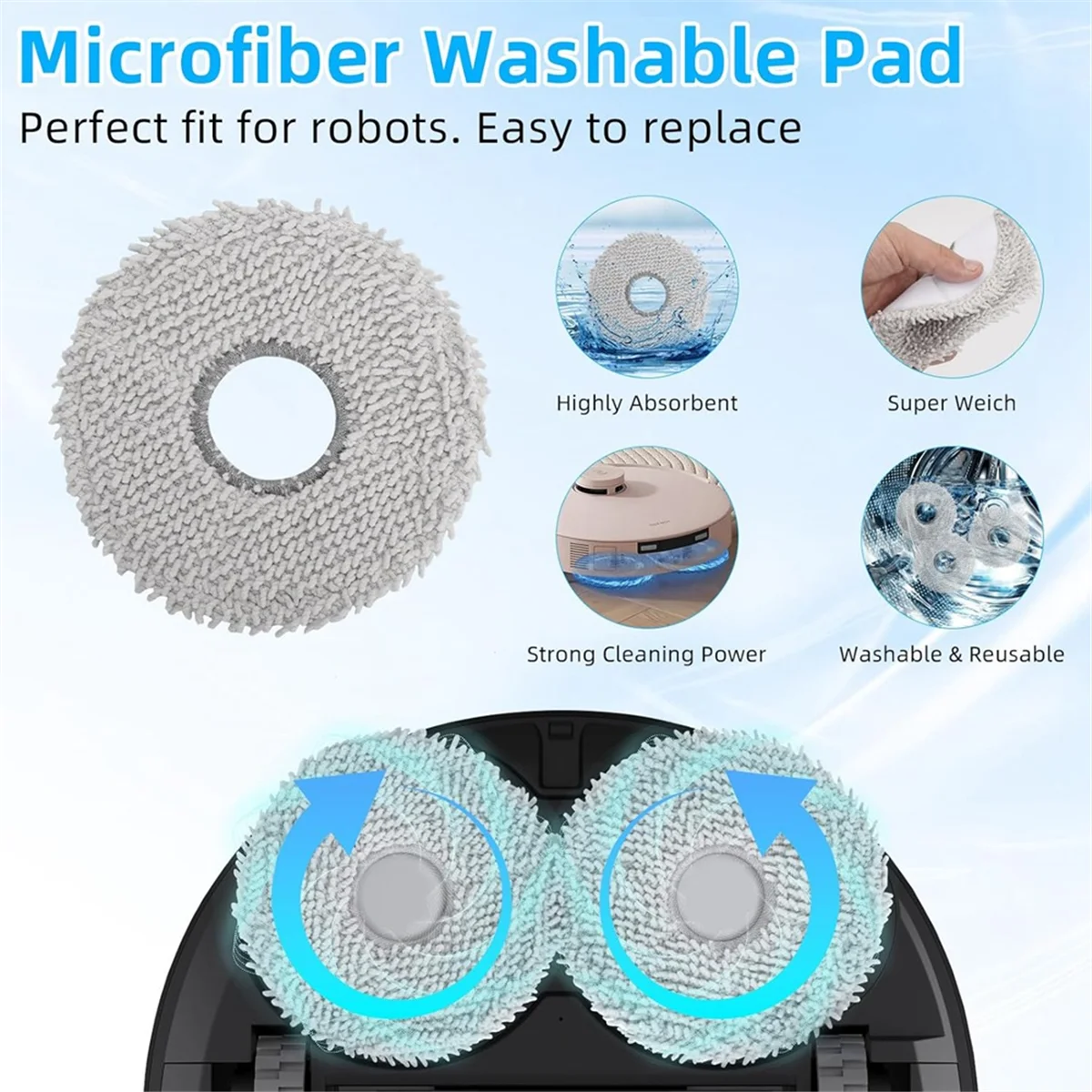 B26B For Ecovacs Deebot T30 Omni / T30 Pro Omni Vacuum Cleaner Main Side Brush Hepa Filters Mop Cloth Dust Bags Accessories