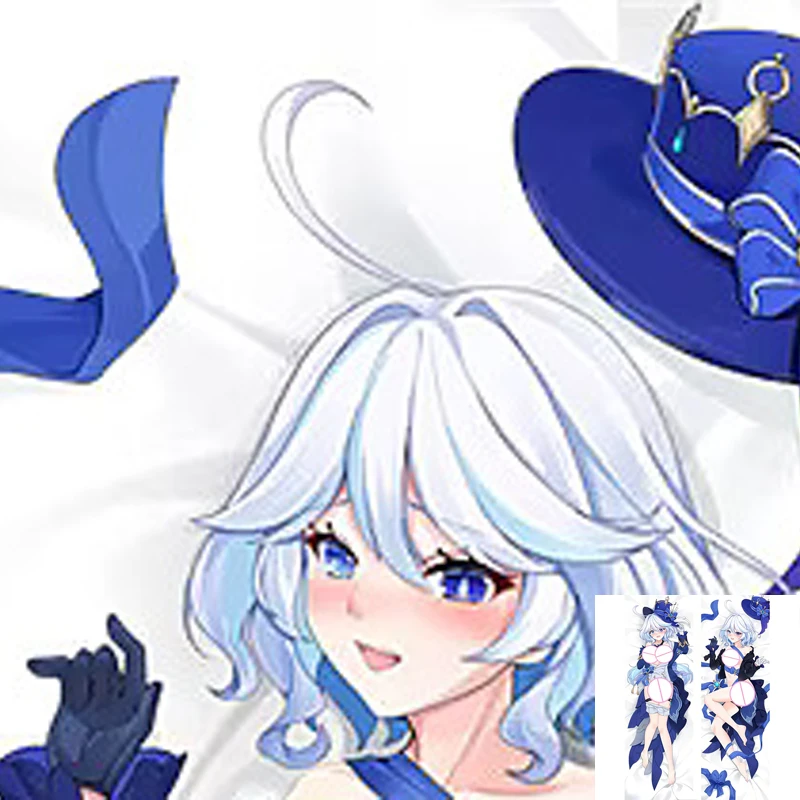 

Dakimakura Anime Pillow Case Furina Pillow Cover Halloween Christmas Decoration 2023