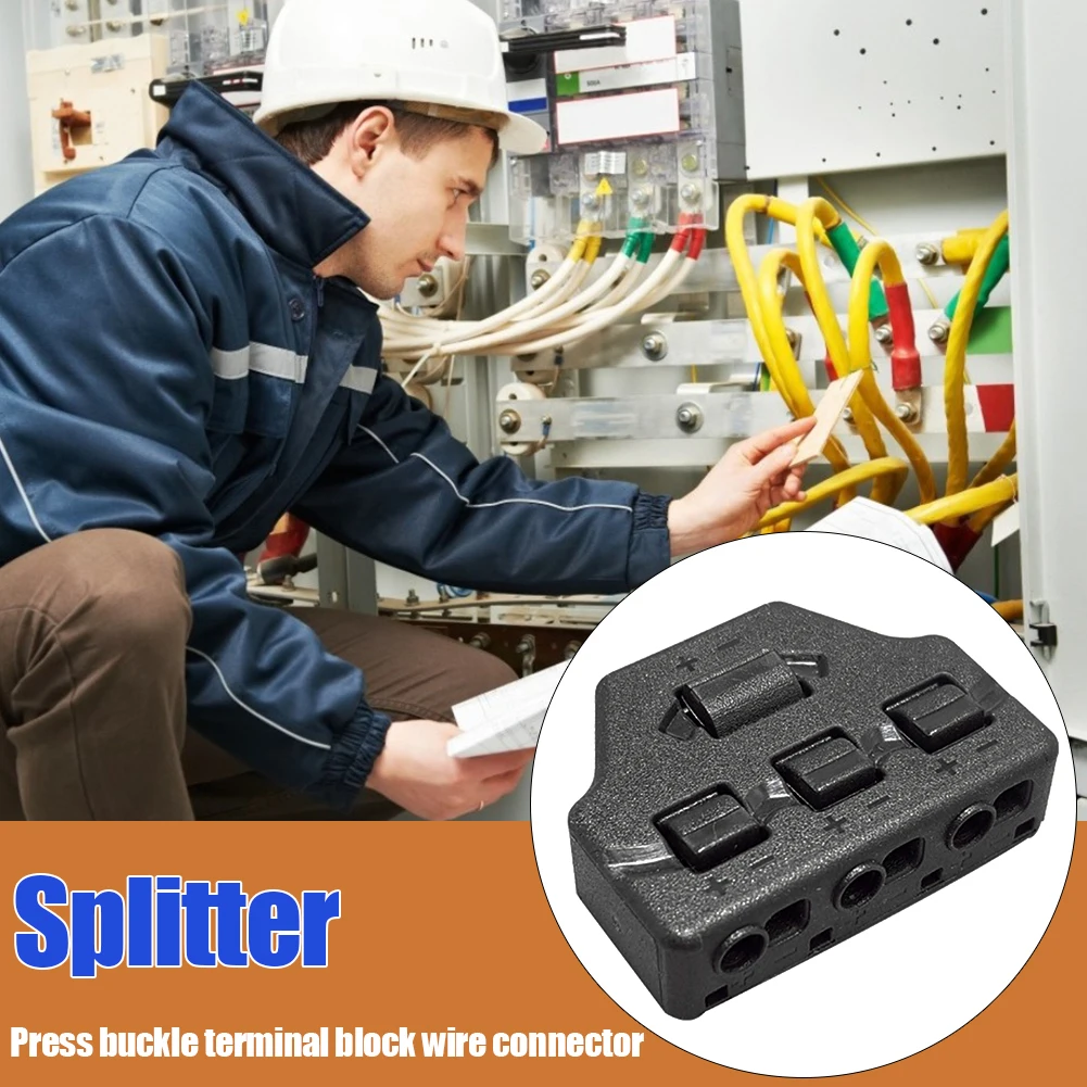 Quick Splitter 3/6 Ports Push-in Fast Quick Wire Connector Distribution Wiring Cable Splitter for LED Lighting Terminal Block