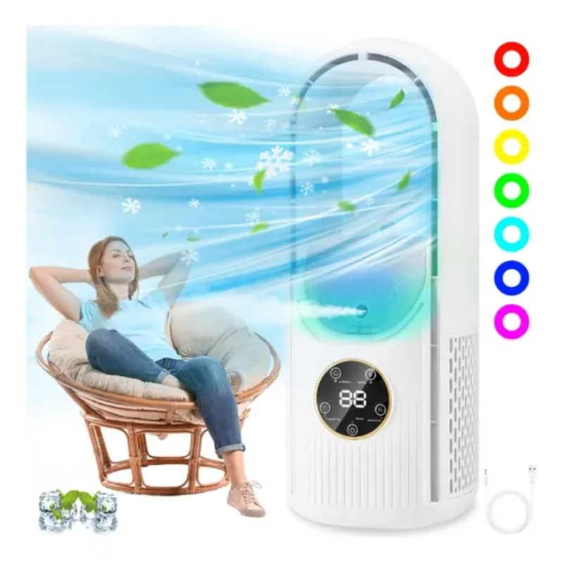 Portable fan table  with portable spray  HVAC system Small fan Ventidador cuello Garage fan Fan portable Air cooler fan water