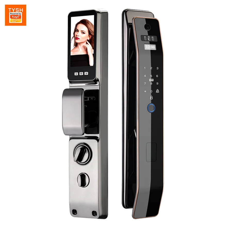 Tuya WiFi 3D Face Recognition Digital Fingerprint Lock APP Remote Unlock Code Keyless Smart Door Lock