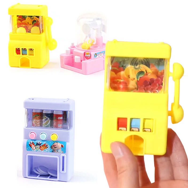 Funny Mini Automatic Beverage Vending Machine Ball Catcher Lottery Machine Toys for Children Toddlers Educational Gifts