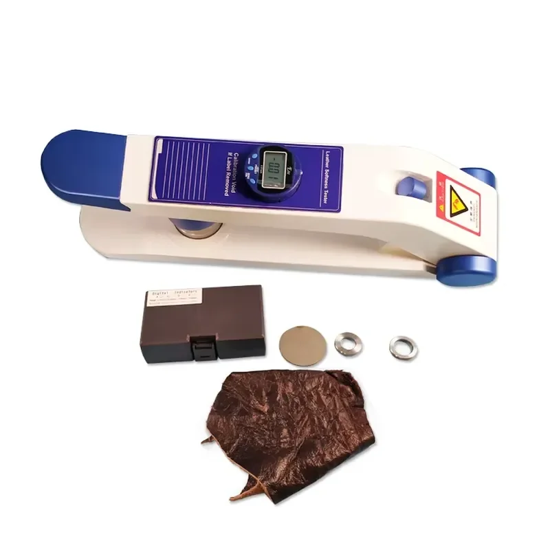 Leather Softness Tester Digital Gauge for Measuring Flexibility and Stiffness of Genuine Leather Fabric Material Quality