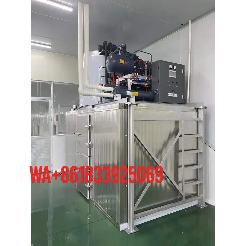 1T 10T Fresh Water Flake Ice Machine Air Cooled Condenser Customized Industrial Ice Maker for Supermarket Food