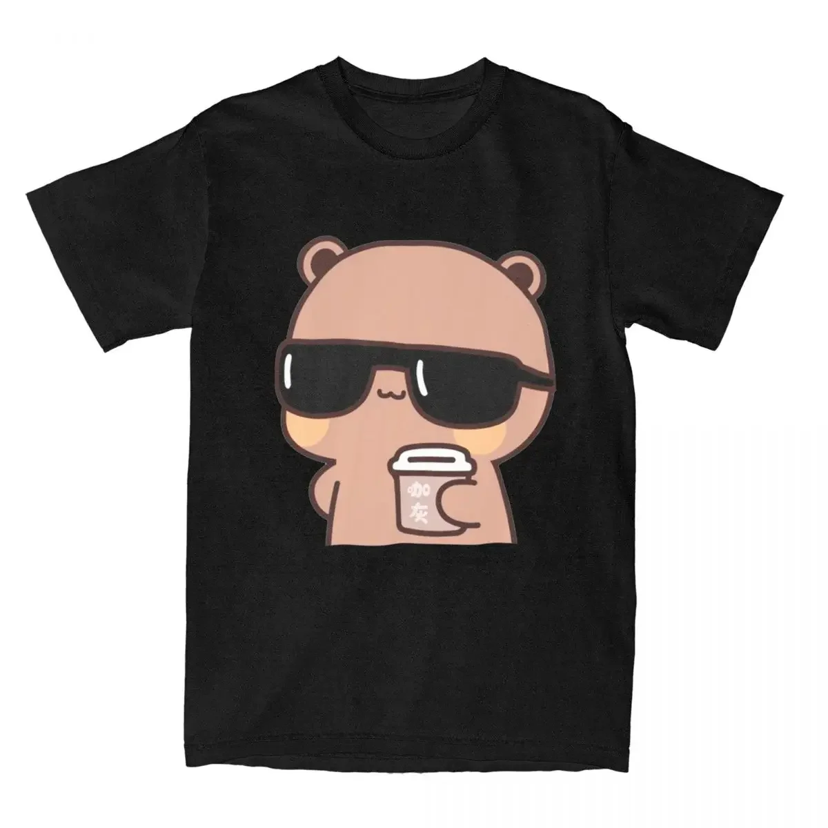 

Уличная одежда, милая Женская Повседневная футболка Bubu и Dudu, летний топ с коротким рукавом и круглым вырезом