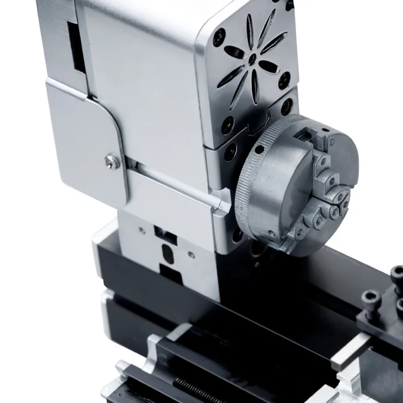Mini máquina de torno elevada de Metal en miniatura mejorada, herramienta de bricolaje, banco para carpintería, Hobby, Sience, educación, Modelmaking
